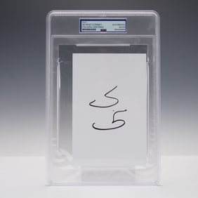 George Clooney Signed Autograph Card: PSA/DNA Certified Academy Award Actor
