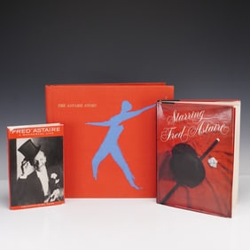 3 Fred Astaire Books, Signed Ltd. Ed. and Biographies PSA Cert.