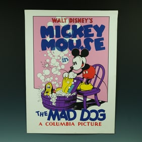 Walt Disney Mickey Mouse in The Mad Dog Color Serigraph Poster on Paper