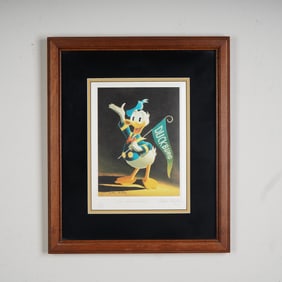 Carl Barks Donald Duck Lithograph Sixty Years Quacking Signed w/ COA