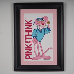 Pink Panther Says Think Limited Edition Serigraph