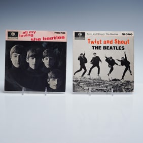 2pc Beatles Parlophone EPs, All My Loving & Twist and Shout