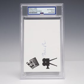 Mario Puzo Signed Card - PSA/DNA Certified: Author of The Godfather
