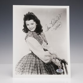 Ann Rutherford Signed Photo as Careen PSA Certified, Gone with the Wind