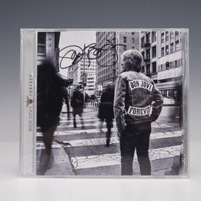 Jon Bon Jovi Signed Forever CD Cover PSA LOA