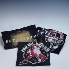 Group of 3 Band T-Shirts: Bryan Adams, Toto & Daryl Hall & John Oates