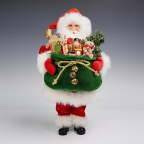 Karen Didion Christmas Lighted Figurine, Gifts Galore Santa