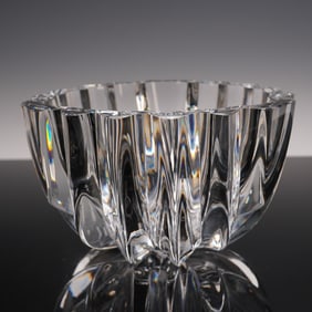 Orrefors Crystal Bowl, Corona Series