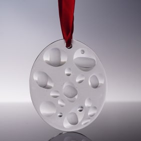 Lalique Crystal Tree Ornament Icy Bubble Noel 2007
