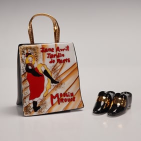 Limoges Collectors Society Limited Edition Moulin Rouge Purse