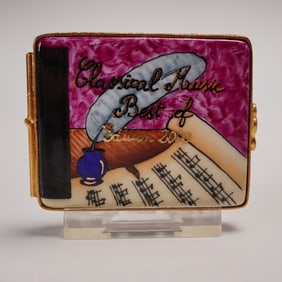 Artoria Limoges Classical Music Porcelain Treasure Box with CD