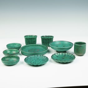 10pc Lot of Gustavsberg Argenta Swedish Art Pottery