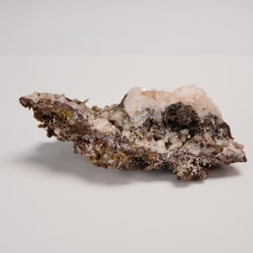 Hematite Phantom Quartz Crystal Geode Cluster