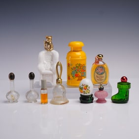 10pc Vintage Avon Perfume and Lotion Bottles