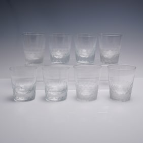8pc Williams Sonoma Double Old Fashioned Glasses