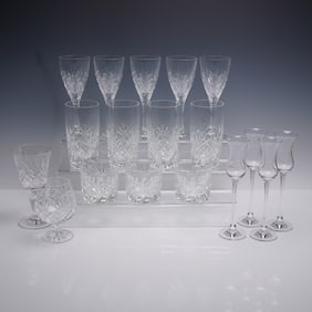 18pc Lenox, Stuart, Godinger Crystal Stemware Glasses
