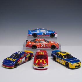 5pc NASCAR Die Cast Race Car Replica Collection