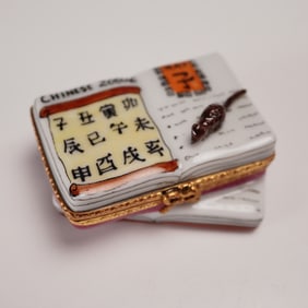 The Cottage Shop Limoges Porcelain Chinese Zodiac - Rat Box