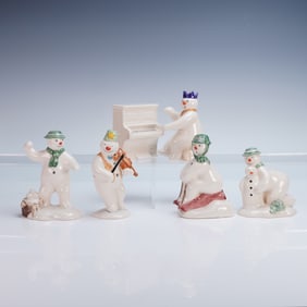 6pc Royal Doulton Snowman Figurines James and the Snowman