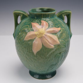 Roseville Clematis Vase, Shape 107-8
