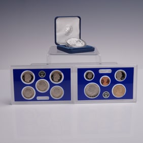 2pc 2024-S U.S Mint Silver Proof Set Liberty & Britannia 1oz Silver Medal