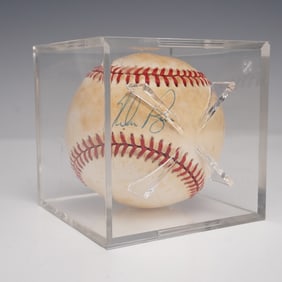 HOF Nolan Ryan Autographed National League Baseball, PSA Cert.