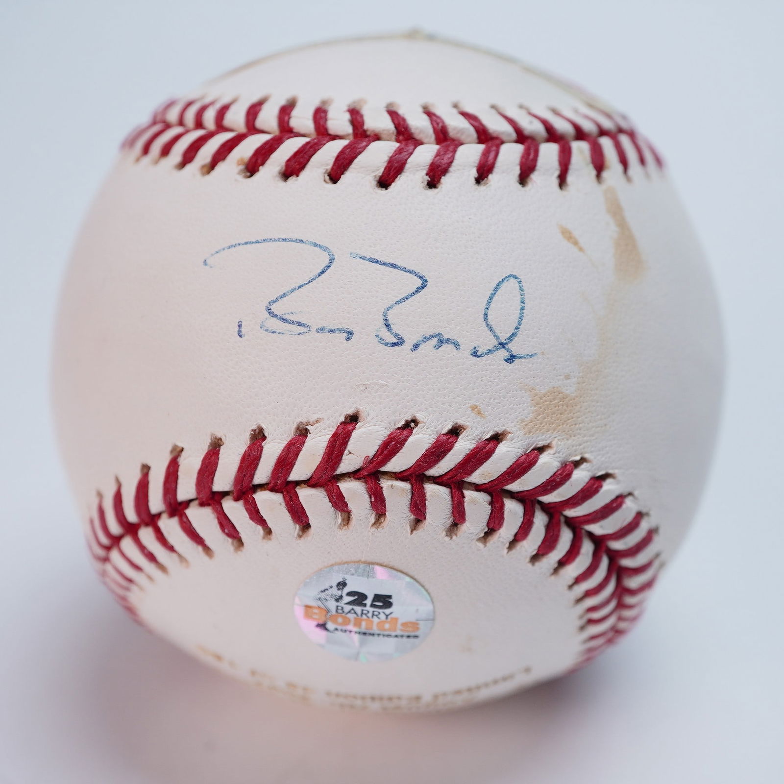 Barry Bonds Signed Baseball, Limited Edition 756th Home Run: This baseball is a commemorative item celebrating Barry Bonds' historic 756th home run, hit on August 7, 2007, against the Washington Nationals. It features Bonds' signature and the engraved text 756t