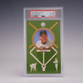 1990 Post Card Perez-Steele Willie Mays Master Works PSA 6.5 EX-MT+