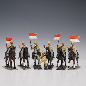 15pc Painted Toy Soldiers, El Templario Colonial Lancers