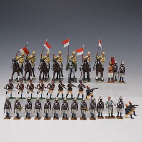 34pc El Templario and Alymer Colonial Soldiers and Cavalry