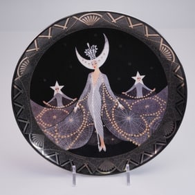 Royal Doulton House of Erte Collectible Plate, Queen of the Night