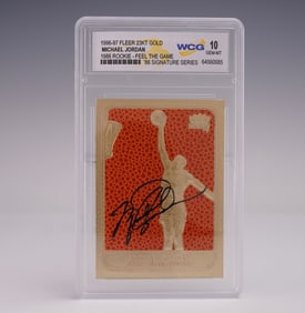 1996-97 Fleer 86 Signature Series MJ 23Kt Gold Card WCG Gem Mint 10