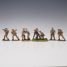 6pc Frontline Figures, World War II Allied Soldiers Miniatures