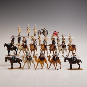 37pc El Templario Toy Soldiers and Camel Corps Set