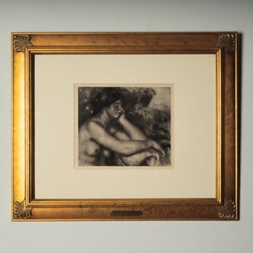 Pierre-Auguste Renoir, 1919 Copper Plate Heliogravure on Paper w/ COA