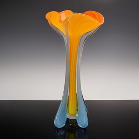 Ed Branson Monumental Art Glass Vase