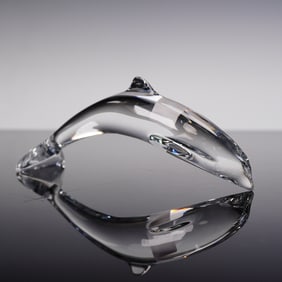 Baccarat Crystal Dolphin Figurine