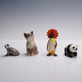 4pc Beswick England Glazed Animal Figurines