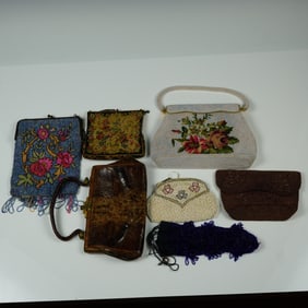 7pc Vintage Evening and Handbags