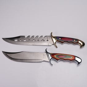 2pc Frost Cutlery Fixed Blade Knives