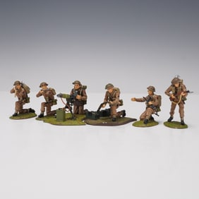 6pc Frontline Figures, WWII British Infantry Miniatures