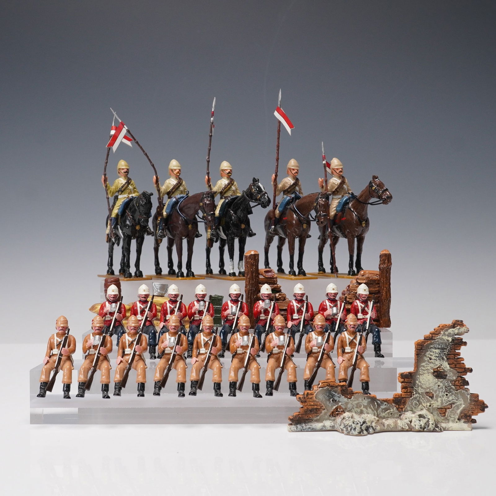 35pc British Colonial Military Miniature Figurines (1 of 6)