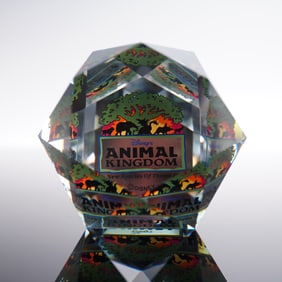 Swarovski Crystal Paperweight, Disney Animal Kingdom