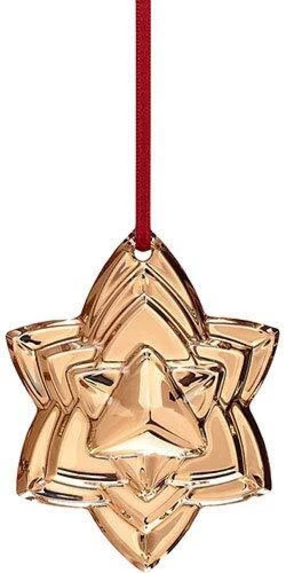 Baccarat Crystal Gold 2018 Christmas Tree Ornament, Sealed Box (1 of 7)