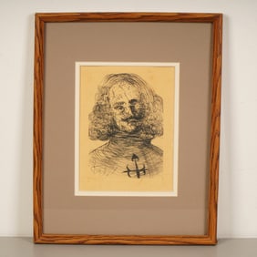Salvador Dali, Original Etching on Paper, Velazquez, w/ Authentification