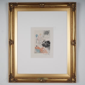 Louis Icart, Original Copperplate Etching on Paper, Signed