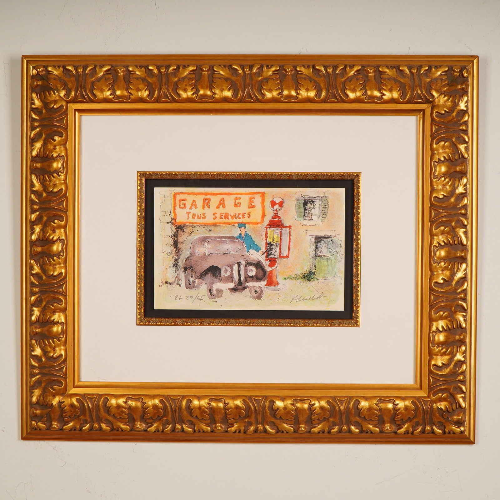 Urbain Huchet, Original Color Lithograph on Paper, Signed w/ COA (1 of 8)