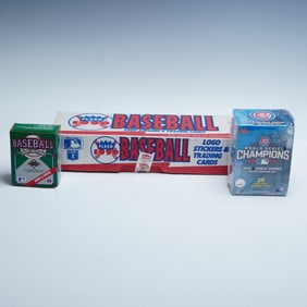 3pc Baseball Trading Card Box Sets