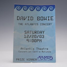 David Bowie 2003 Concert Memorabilia