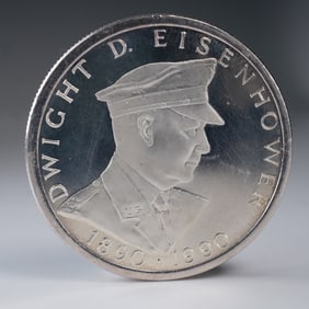 Dwight D Eisenhower Centennial Commemorative 1oz Silver Medal